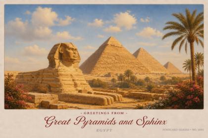 Great Pyramids and Sphinx
